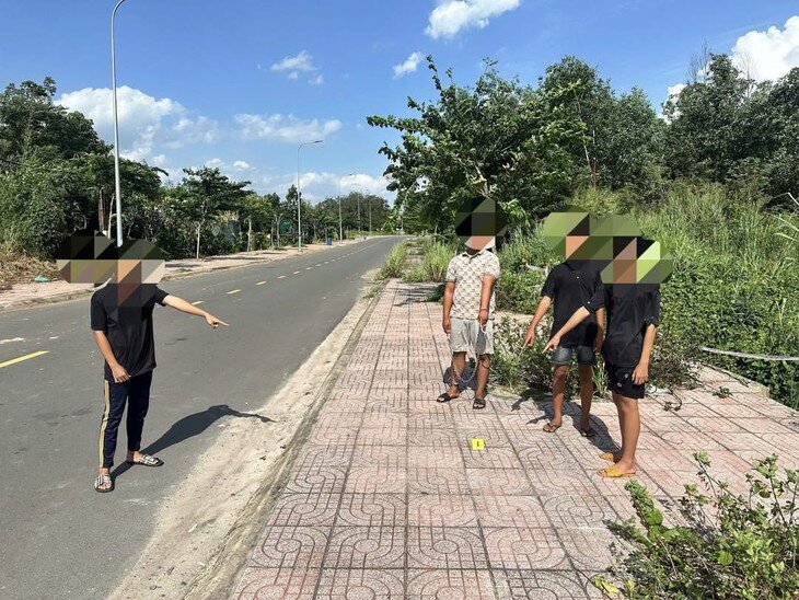 Công an dựng lại hiện trường vụ việc. Ảnh: Công an TP Đồng Nai