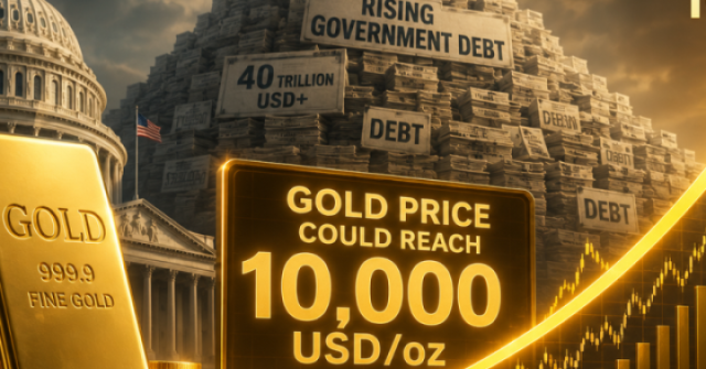 Giá vàng 10.000 USD chỉ là vấn đề thời gian