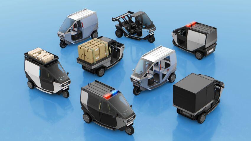 Hyundai&nbsp;E3W sẽ có nhiều nhiệm vụ như giao hàng chặng cuối, dịch vụ gọi xe hoặc vận chuyển hành khách.
