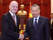 Tổng Bí thư, Chủ tịch nước Tô Lâm tiếp Chủ tịch FIFA Gianni Infantino