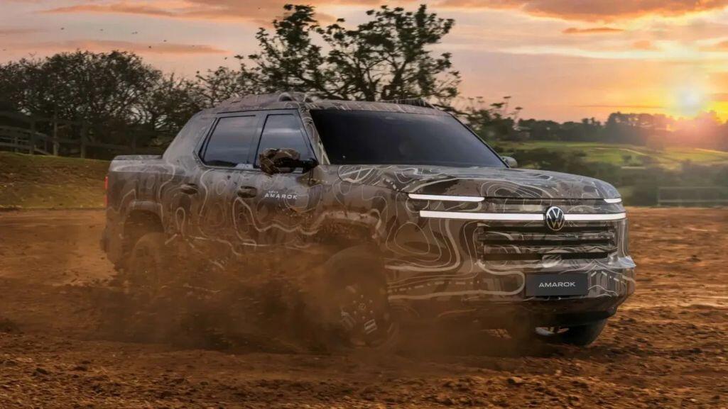 Bán tải Volkswagen Amarok mới lộ diện và dùng nền tảng xe Trung Quốc.