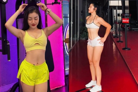 Người đẹp làng chạy Trịnh Lệ mê tập gym, HLV Kim Hà tập xuyên lễ giữ dáng nóng bỏng