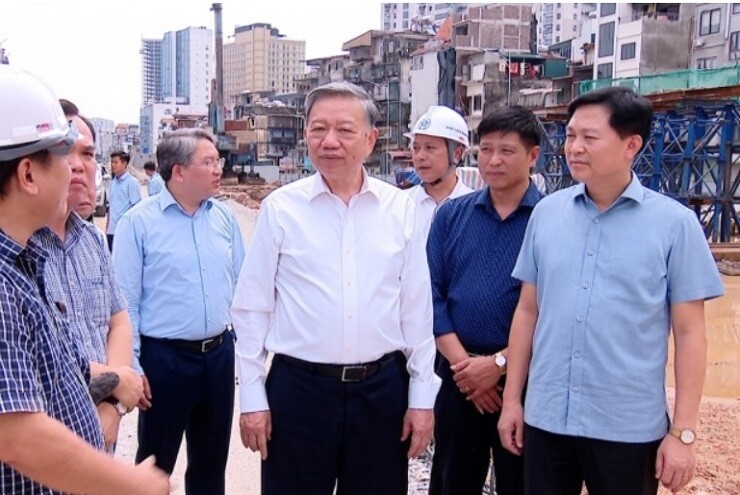 Tổng Bí thư, Chủ tịch nước Tô Lâm kiểm tra thực tế một số dự án tại Hà Nội