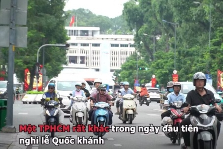 Video: Một TPHCM rất khác trong ngày đầu tiên nghỉ lễ Quốc khánh