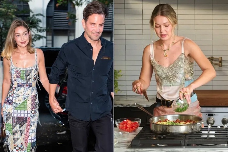 Gigi Hadid và Bradley Cooper. Ảnh: GC