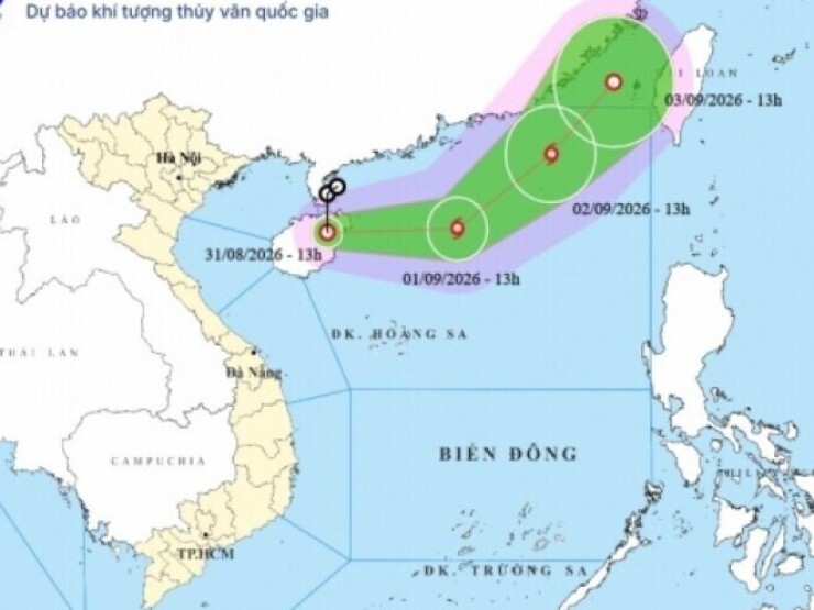 Diễn biến mới nhất về áp thấp nhiệt đới trên biển Đông