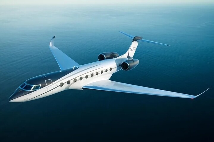 Máy bay riêng của Jeff Bezos, Gulfstream G700. (Ảnh: Jetfinder)