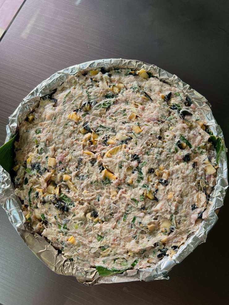 Dàn chả ốc bằng mặt khay.