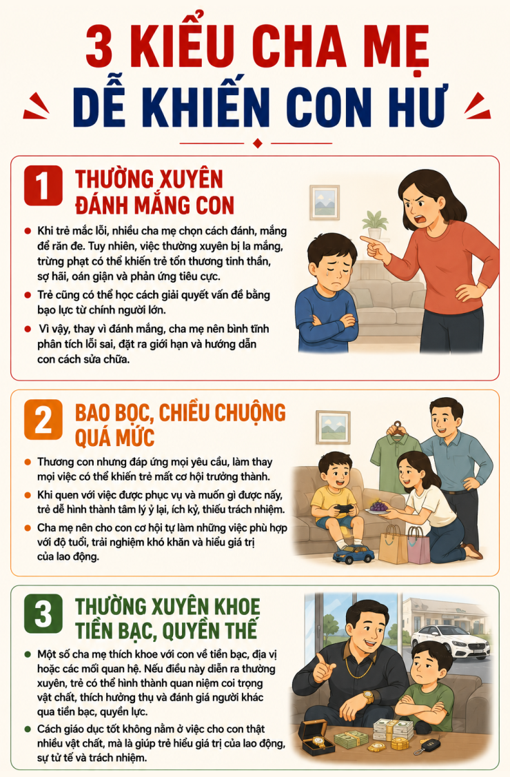 3 kiểu cha mẹ dễ nuôi con thành người ích kỷ, hỗn hào - 1