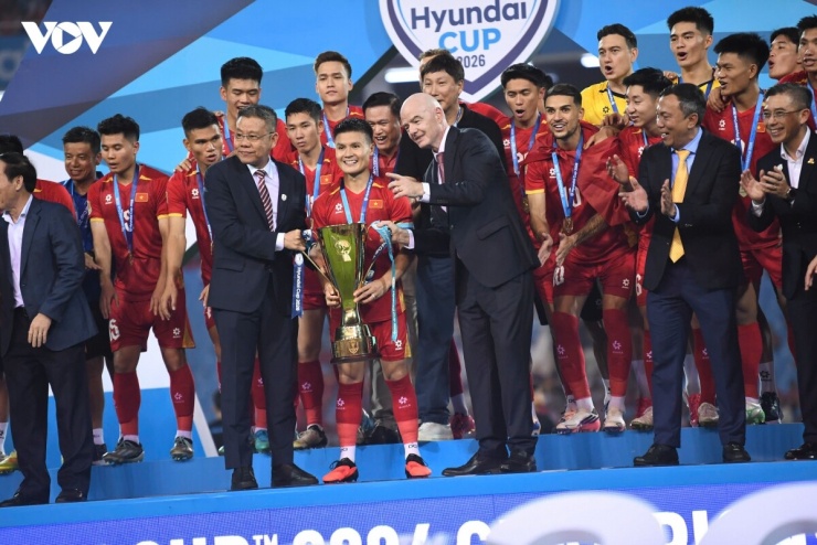 Chức vô địch ASEAN Cup 2026 của ĐT Việt Nam mang đến niềm cảm hứng cho V-League. (Ảnh: Dương Thuật).