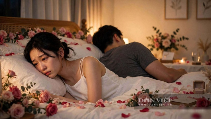 Đêm tân hôn, tôi nằm trơ ra đó, nước mắt cứ thế chảy dài xuống gối.