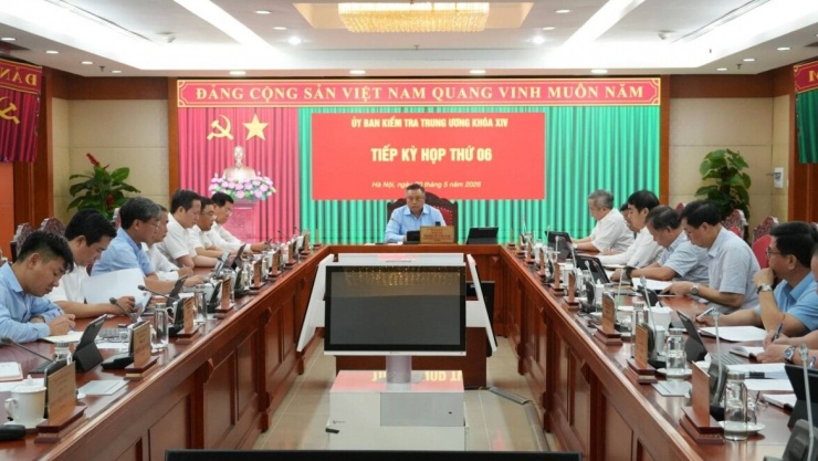 Một kỳ họp của Ủy ban Kiểm tra Trung ương. Ảnh:&nbsp;Ủy ban Kiểm tra Trung ương