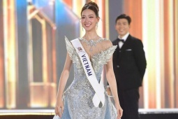 Chung kết Miss World 2026: Bảo Ngọc tỏa sáng với đầm dạ hội ánh xanh