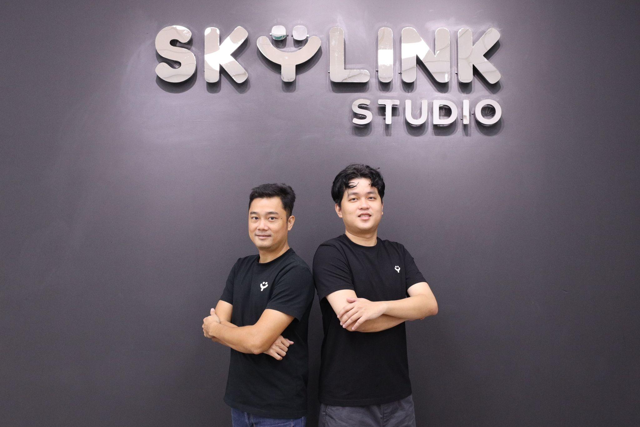 Bộ đôi lãnh đạo Skylink Studio: Founder & CEO Nguyễn Ngọc Tuấn Lợi (bên trái) và Giám đốc Sáng tạo Đặng Tuấn Vinh.