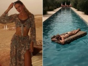 "VĐV quyến rũ nhất hành tinh" diện bikini bên bể bơi, khoe đường cong bốc lửa