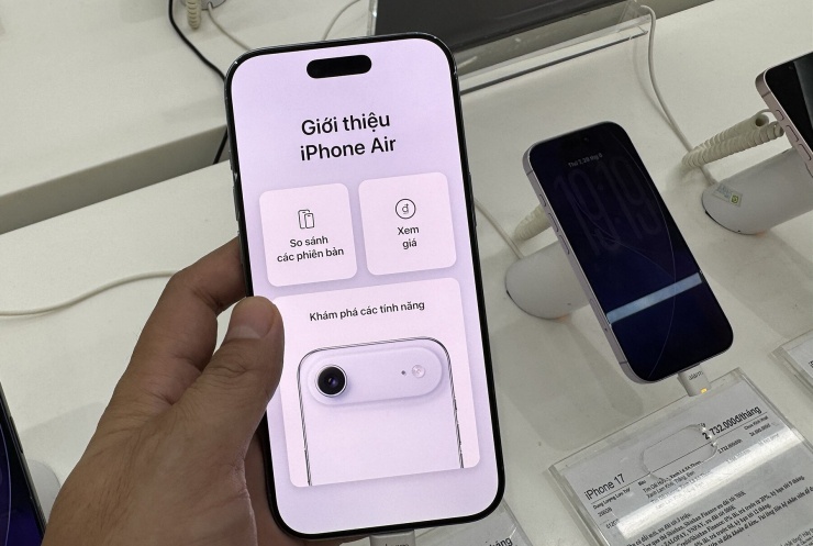 Giá iPhone Air giảm mạnh. Ảnh: Duy Anh