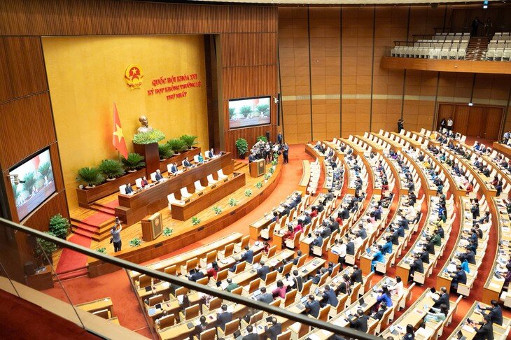 Tại Kỳ họp không thường lệ lần thứ Nhất, Quốc hội đã thông qua Nghị quyết số 37/2026/QH16. Ảnh: Media Quốc hội