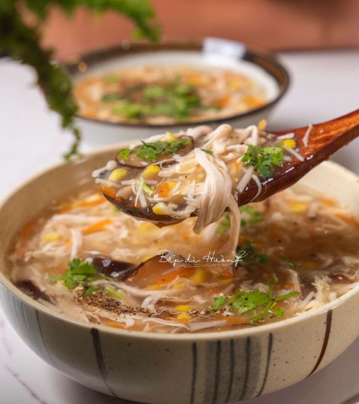 Nấu súp gà theo cách này đảm bảo súp vừa sánh mịn, vừa để lâu không bị loãng, đặc biệt thơm ngon - 2