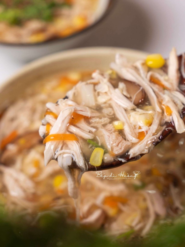 Nấu súp gà theo cách này đảm bảo súp vừa sánh mịn, vừa để lâu không bị loãng, đặc biệt thơm ngon - 3