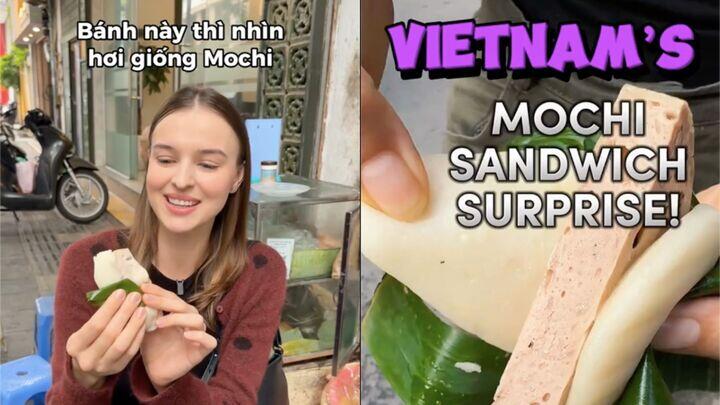 Vị dẻo của vỏ bánh cùng độ giòn sần sật của giò tạo nên trải nghiệm bùng nổ vị giác. (Ảnh chụp màn hình)