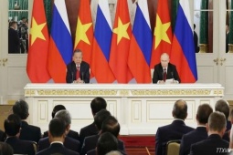 Tổng Bí thư, Chủ tịch nước Tô Lâm và Tổng thống Nga phát biểu với báo chí