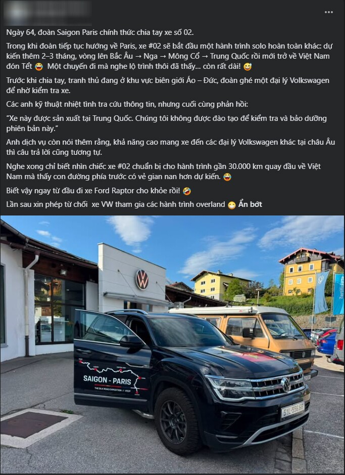 Thông tin về việc xe Volkswagen sản xuất tại Trung Quốc đuọc chia sẻ.
