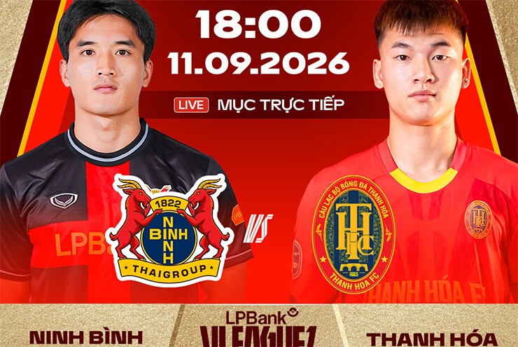 Trực tiếp bóng đá Ninh Bình - Thanh Hóa: Bảo Toàn đối mặt vẫn sút vào cột (V-League) (Hết giờ)