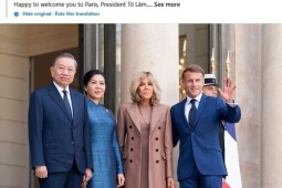 Tổng thống Pháp gửi lời chúc Tổng Bí thư, Chủ tịch nước Tô Lâm trên Facebook