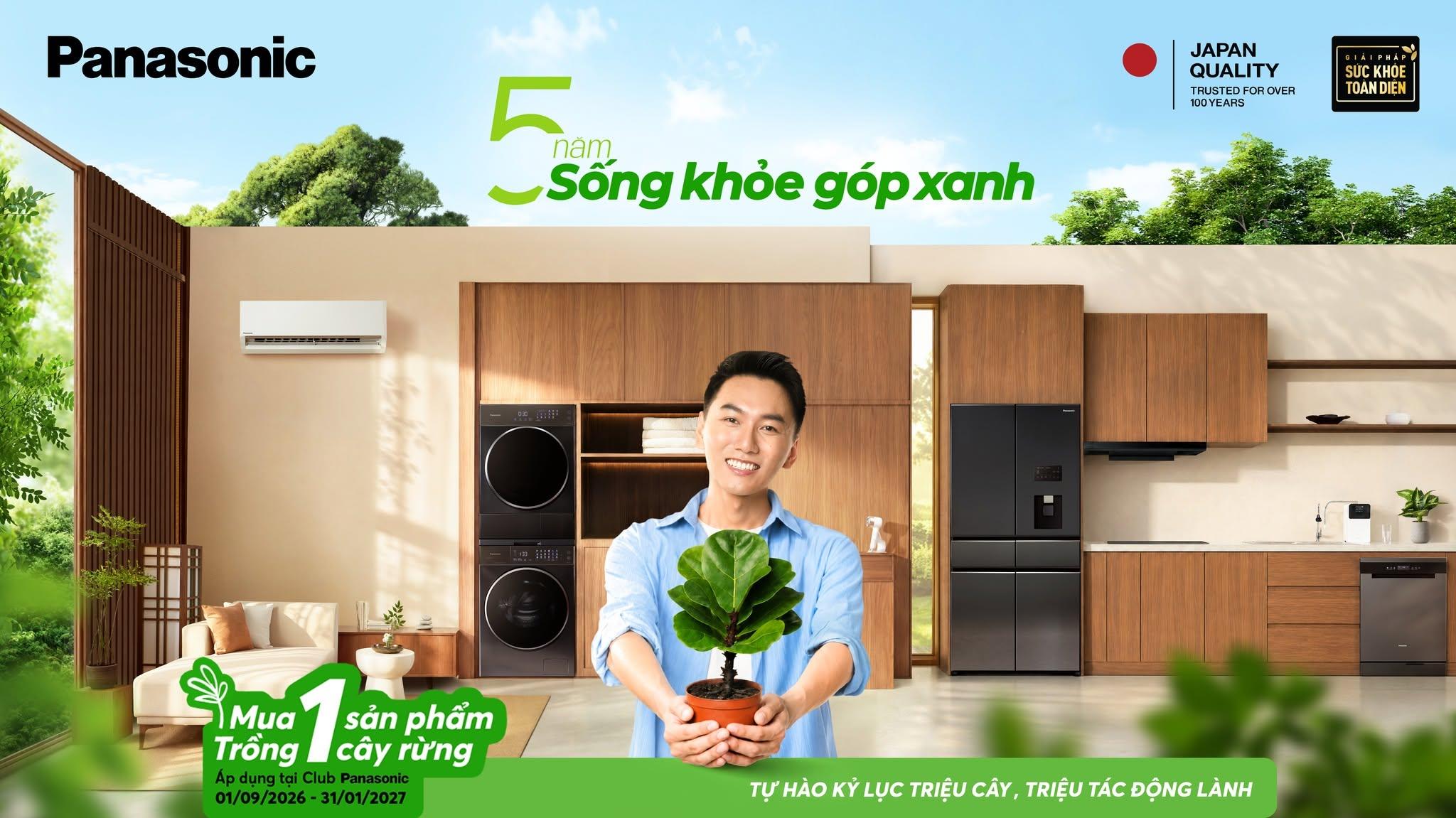 Panasonic tiếp nối hành trình 5 năm Sống Khỏe Góp Xanh với mục tiêu “Góp triệu tác động lành”