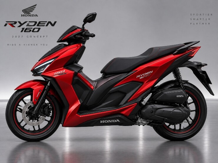 Honda Ryden 160 2027 gây “sốt”, Yamaha Aerox sắp có đối thủ xứng tầm? - 3
