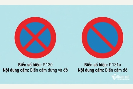 Biển cấm dừng và cấm dừng đỗ khác nhau nhưng tài xế vẫn dễ mất tiền vì nhầm biển