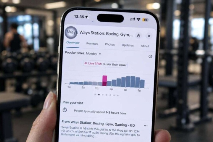 Cách Google Maps biết điểm bạn muốn đến đang vắng hay đông khách