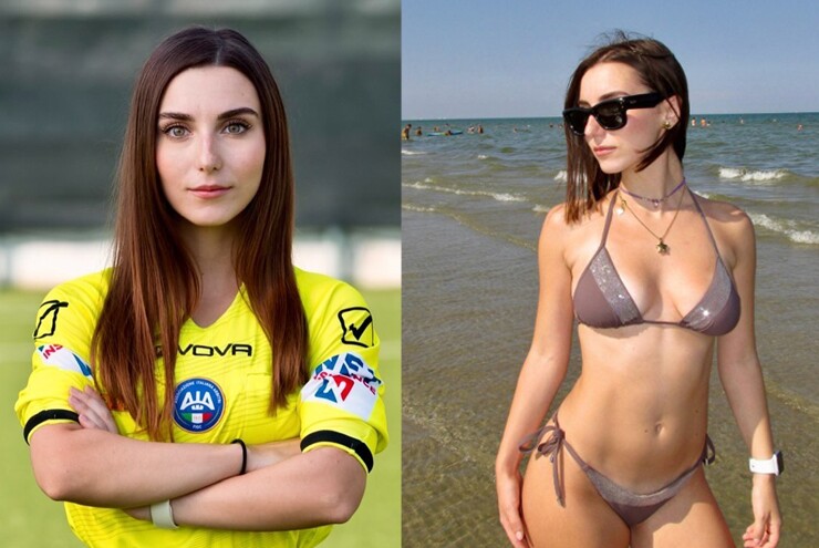 Nữ trọng tài Italia 23 tuổi khoe đường cong với bikini, fan choáng vì nhan sắc nổi bật