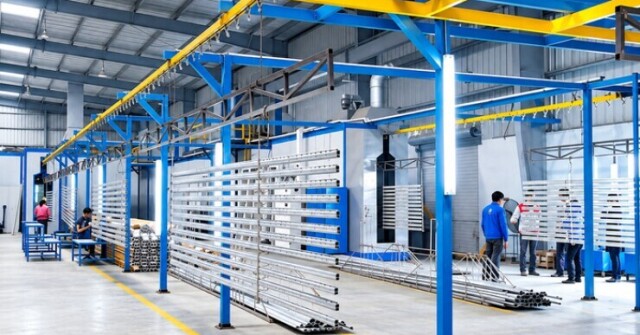 Dây chuyền sơn tĩnh điện tại Hà Nội: Giải mã hệ thống phía sau lớp phủ bền đẹp