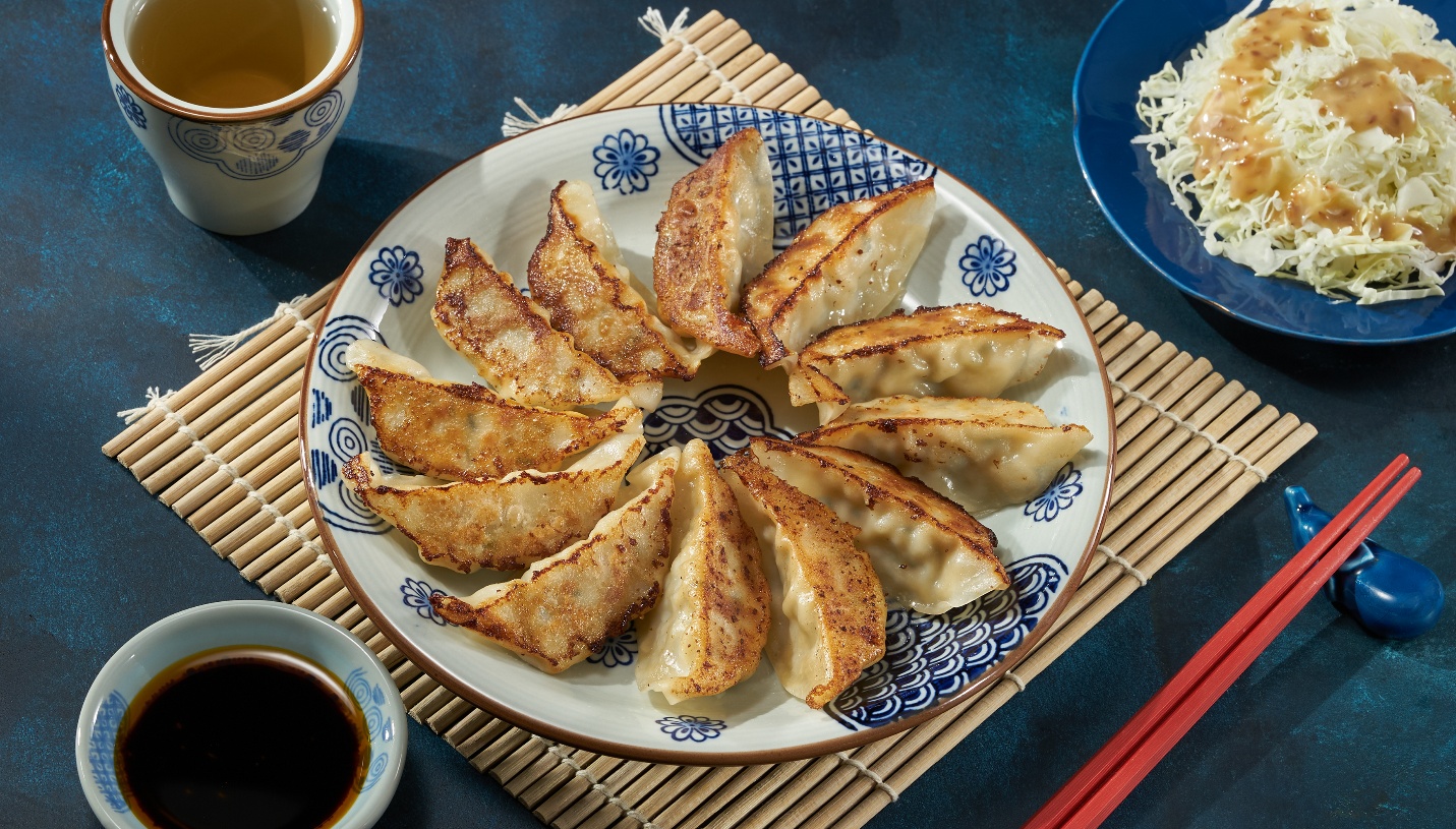 Gyoza – món ăn quen thuộc của ẩm thực Nhật Bản.