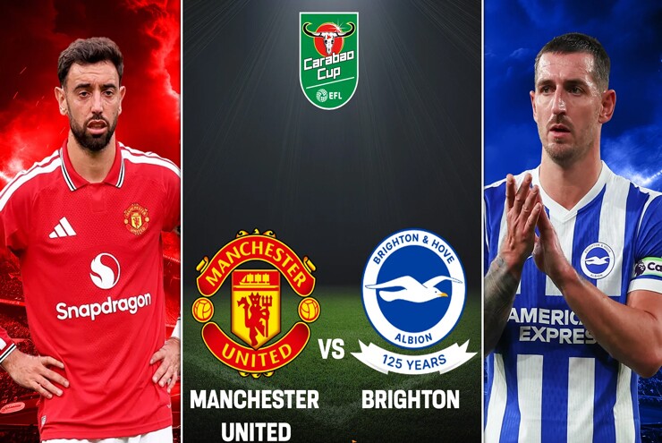 Trực tiếp bóng đá MU - Brighton: Rashford - Sesko lĩnh xướng hàng công (League Cup)