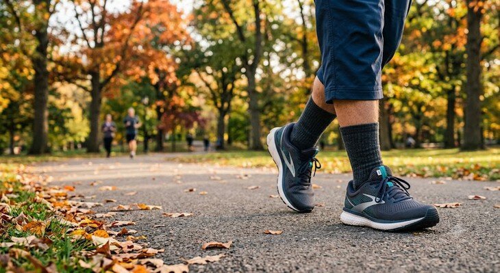 Đi bộ 40 phút mỗi ngày mang lại nhiều lợi ích cho sức khỏe. Ảnh minh họa AI