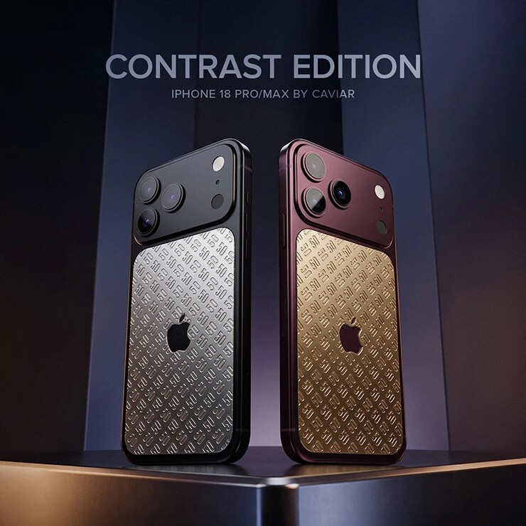 Bộ sưu tập iPhone 18 Pro Max của Caviar có giá từ 185 triệu đồng.