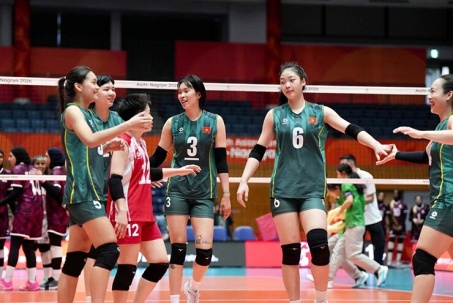 Kết quả bóng chuyền ĐT nữ Việt Nam - Qatar: "Hủy diệt" 49 phút (ASIAD)