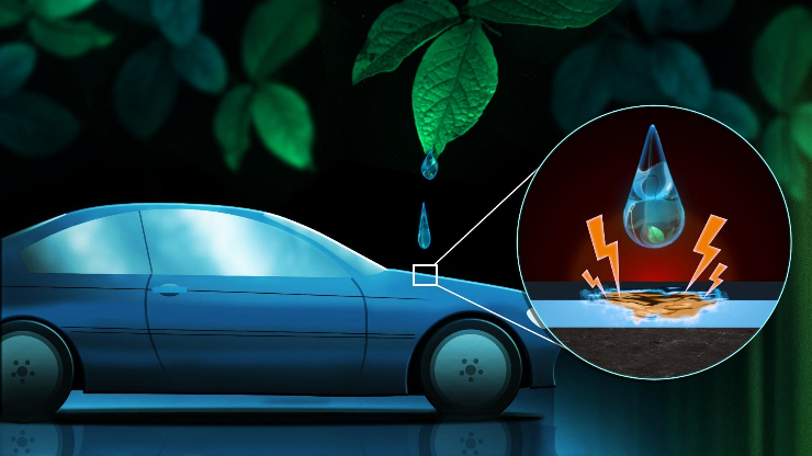Nước mưa có thể phá hủy lớp sơn phủ.