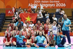 Điểm tin nóng ASIAD 17/9: Bóng chuyền nữ Việt Nam đoạt vé tứ kết, Trường Giang thúc thủ teqball