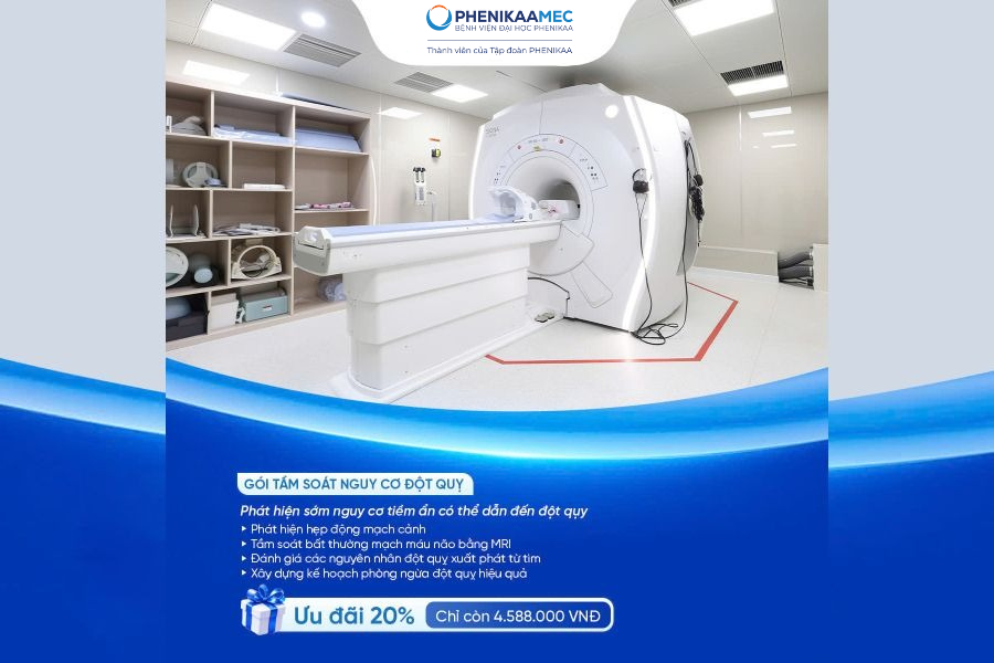Gói tầm soát nguy cơ đột quỵ đang được ưu đãi 20% chi phí