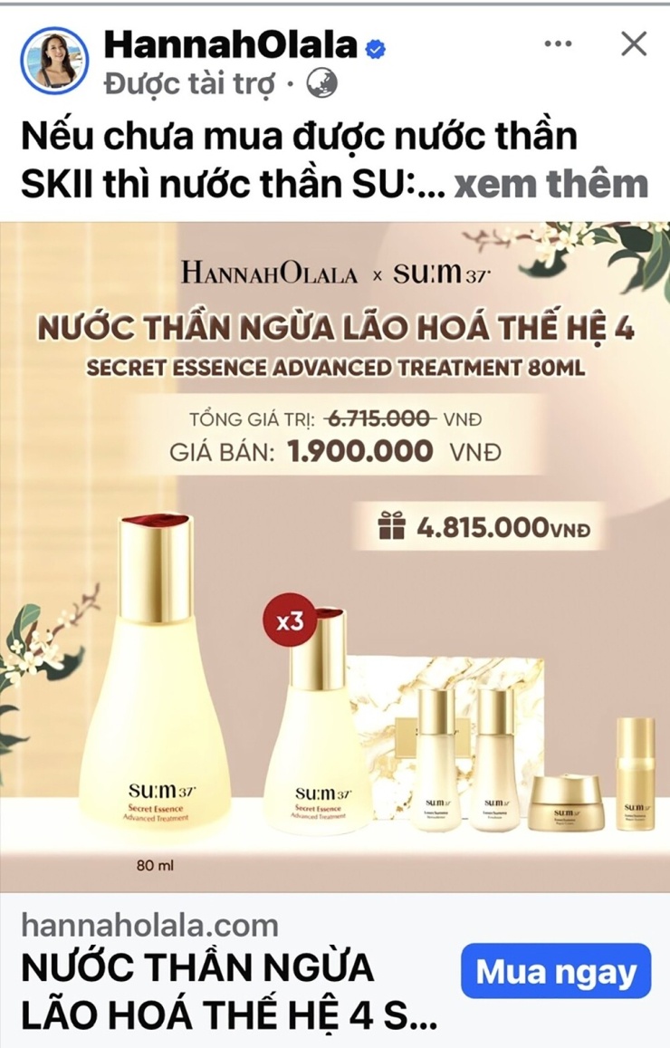 Thực hư quảng cáo “nước thần”, “nhân sâm cô đặc 6000 lần” của Hannah Olala - 5
