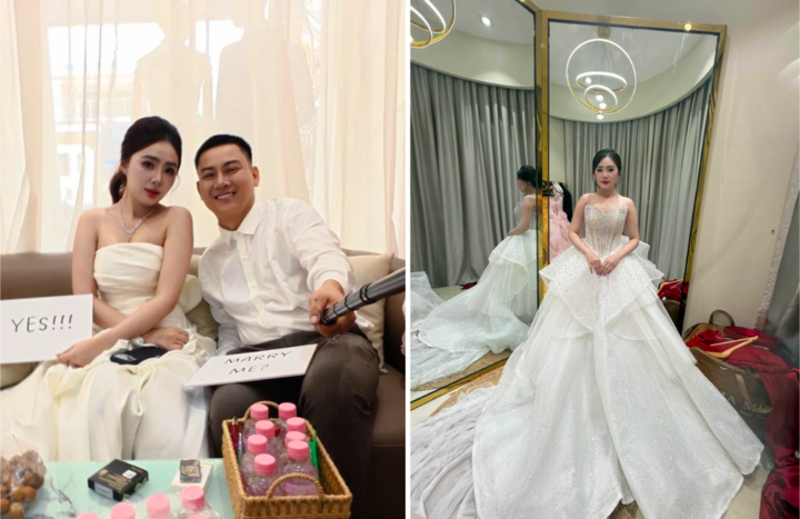 Vợ của Hoài Lâm là Ngọc Trinh, kém anh 9 tuổi. (Ảnh: FBNV)