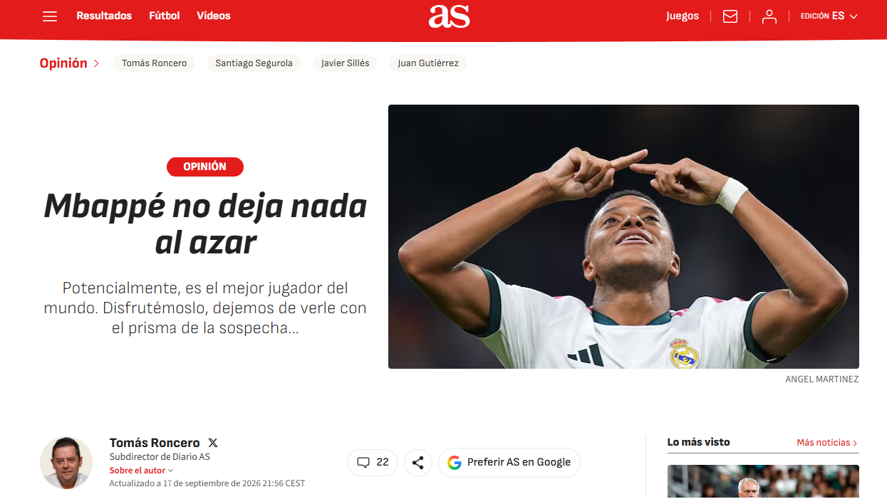 Mbappe đang tích cực vận động truyền thông để được bầu Quả bóng Vàng