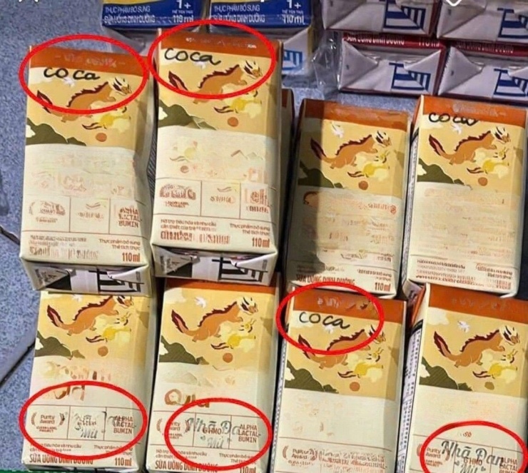Phụ huynh phát hiện một số hộp sữa có ký hiệu riêng được rao bán trên mạng. Ảnh: Chụp màn hình