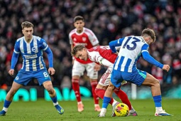 Trực tiếp bóng đá Brighton - Arsenal: Quyết tâm cản bước nhà vô địch (Ngoại hạng Anh)