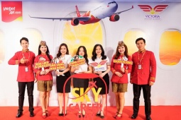 Bắt đầu hành trình tung cánh toàn cầu từ ngày hội tuyển dụng tiếp viên hàng không Vietjet