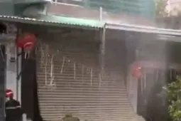 Nổ khí gas trong nhà 3 tầng ở Hải Phòng