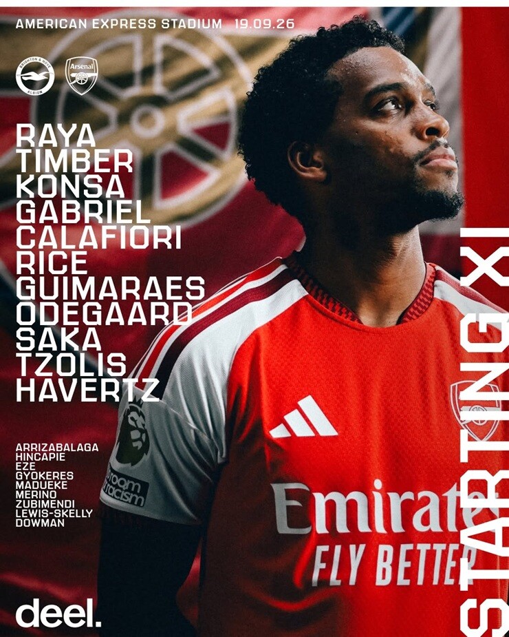 Trực tiếp bóng đá Brighton - Arsenal: Raya cứu thua (Ngoại hạng Anh) (Hết giờ) - 4